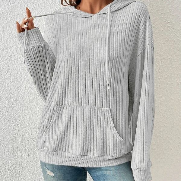 Women's Sunken Stripe Hooded Sweatshirt