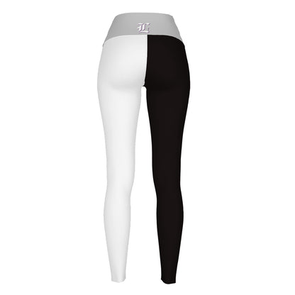 Women's Monochrome Mirage High Waist Stretchy Leggings - Lunacy Deals & Designs