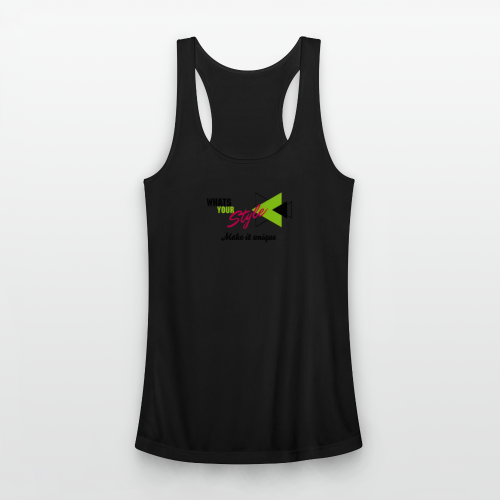 Women’s Racerback Tank Top | Customizable - black