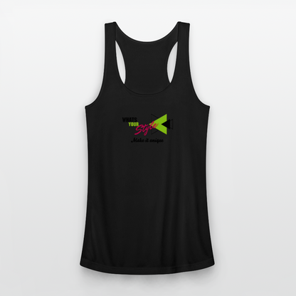 Women’s Racerback Tank Top | Customizable - black