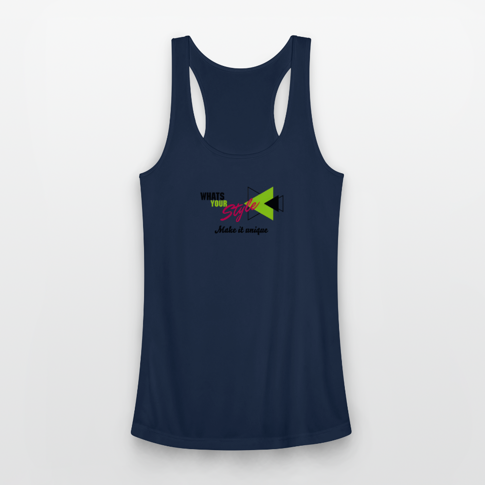 Women’s Racerback Tank Top | Customizable - navy