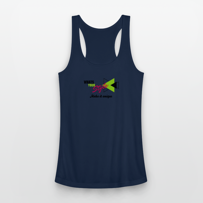 Women’s Racerback Tank Top | Customizable - navy