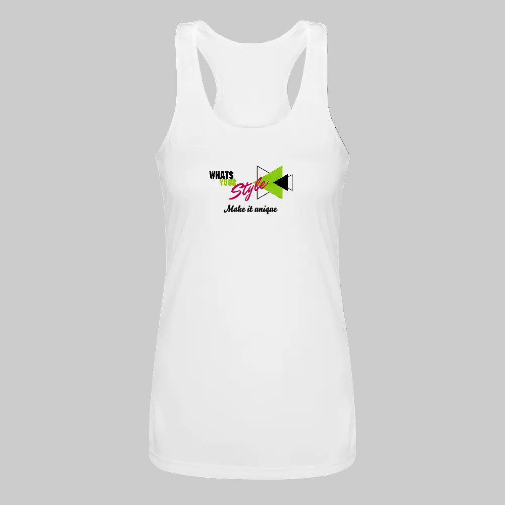 Women’s Racerback Tank Top | Customizable - white