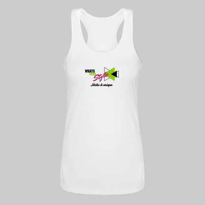 Women’s Racerback Tank Top | Customizable - white