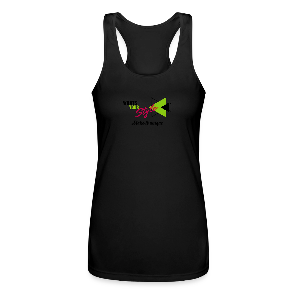 Women’s Racerback Tank Top | Customizable - black