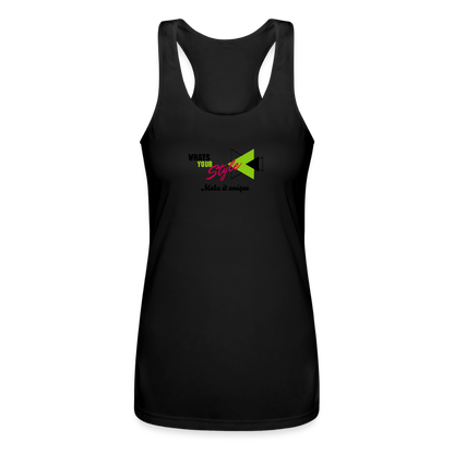 Women’s Racerback Tank Top | Customizable - black
