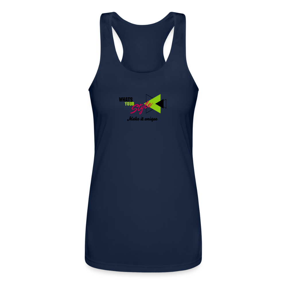 Women’s Racerback Tank Top | Customizable - navy