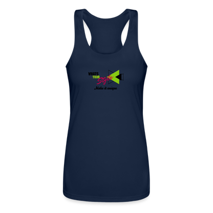 Women’s Racerback Tank Top | Customizable - navy