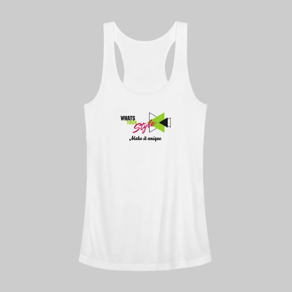 Women’s Racerback Tank Top | Customizable - white
