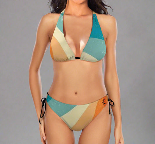 vintage sunburst swim suit