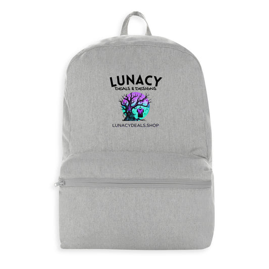 100% recycled backpack with Lunacy Deals and Designs