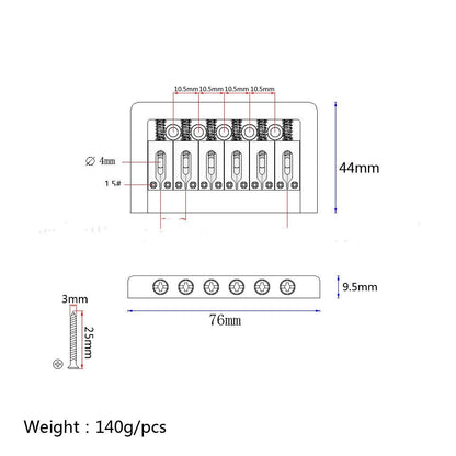 Guitar Bridge with Brass Saddle - Lunacy Deals & Designs