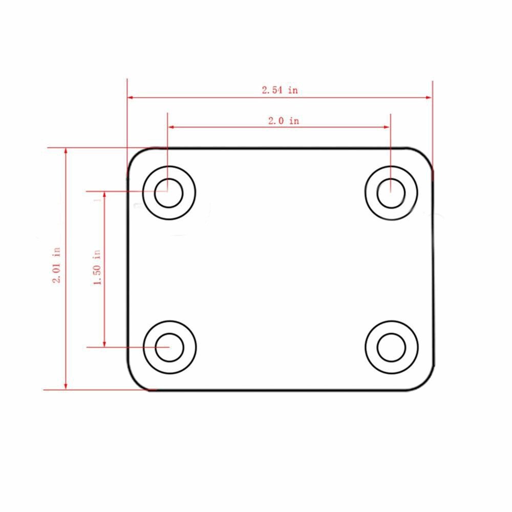 Guitar Neck Plate with Screws - Lunacy Deals & Designs