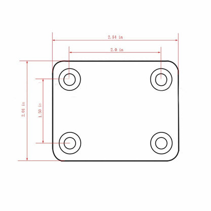 Guitar Neck Plate with Screws - Lunacy Deals & Designs