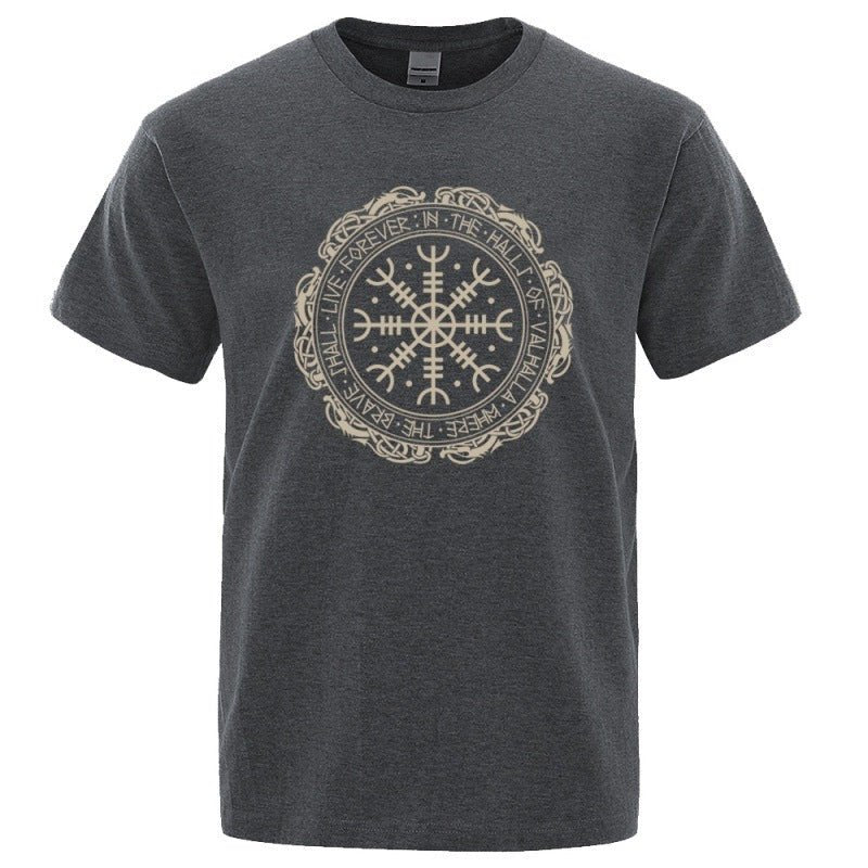 Helm of Awe Graphic Norse Symbol T-Shirt - Lunacy Deals & Designs