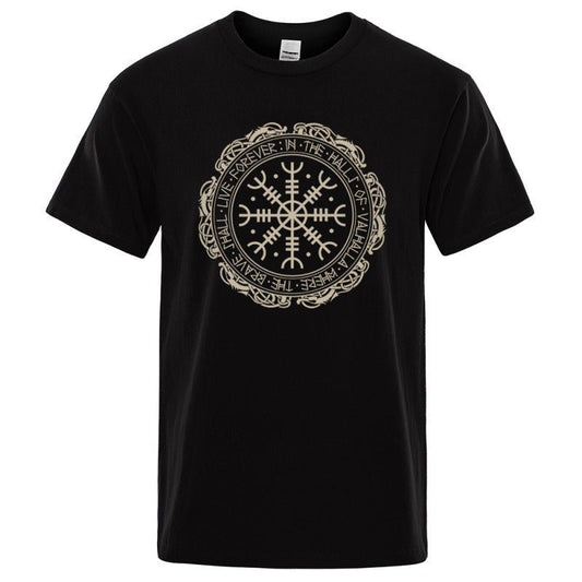 Helm of Awe Graphic Norse Symbol T-Shirt - Lunacy Deals & Designs