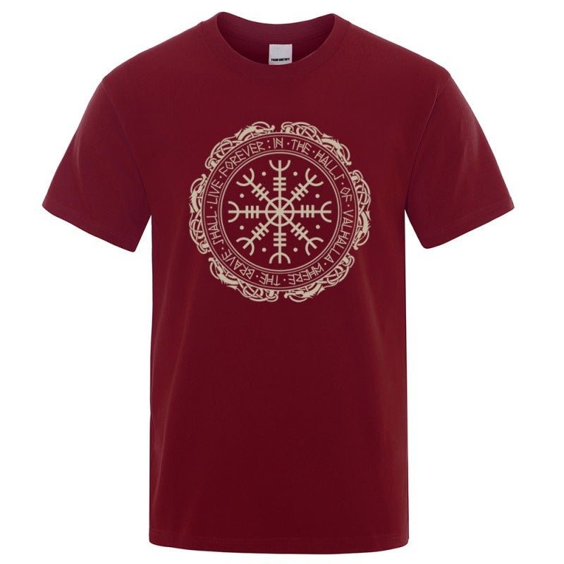 Helm of Awe Graphic Norse Symbol T-Shirt - Lunacy Deals & Designs