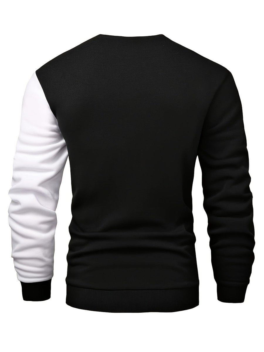 Men's Black & White Vertical Stripe Sweater - Lunacy Deals & Designs