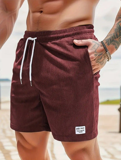 Men's Casual Corduroy Drawstring Shorts - Lunacy Deals & Designs