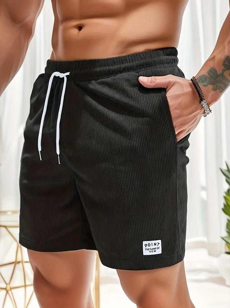 Men's Casual Corduroy Drawstring Shorts - Lunacy Deals & Designs