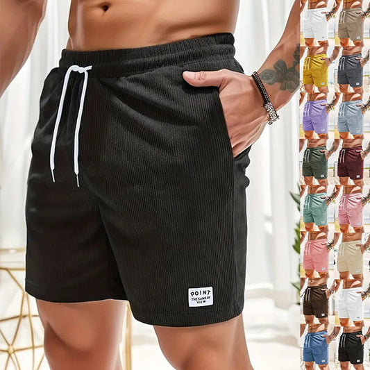 Men's Casual Corduroy Drawstring Shorts - Lunacy Deals & Designs