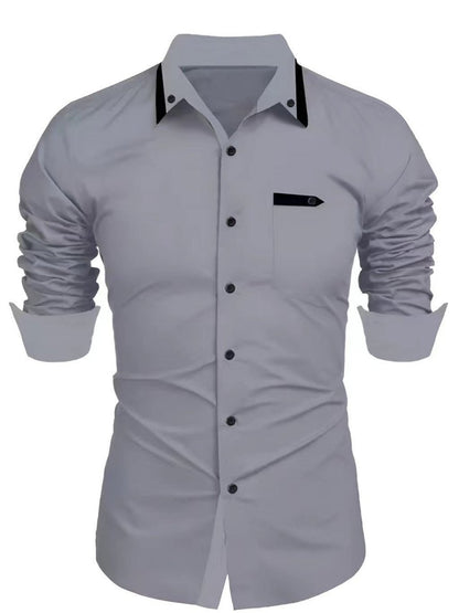 Men's Collared Button - up Shirt - Lunacy Deals & Designs