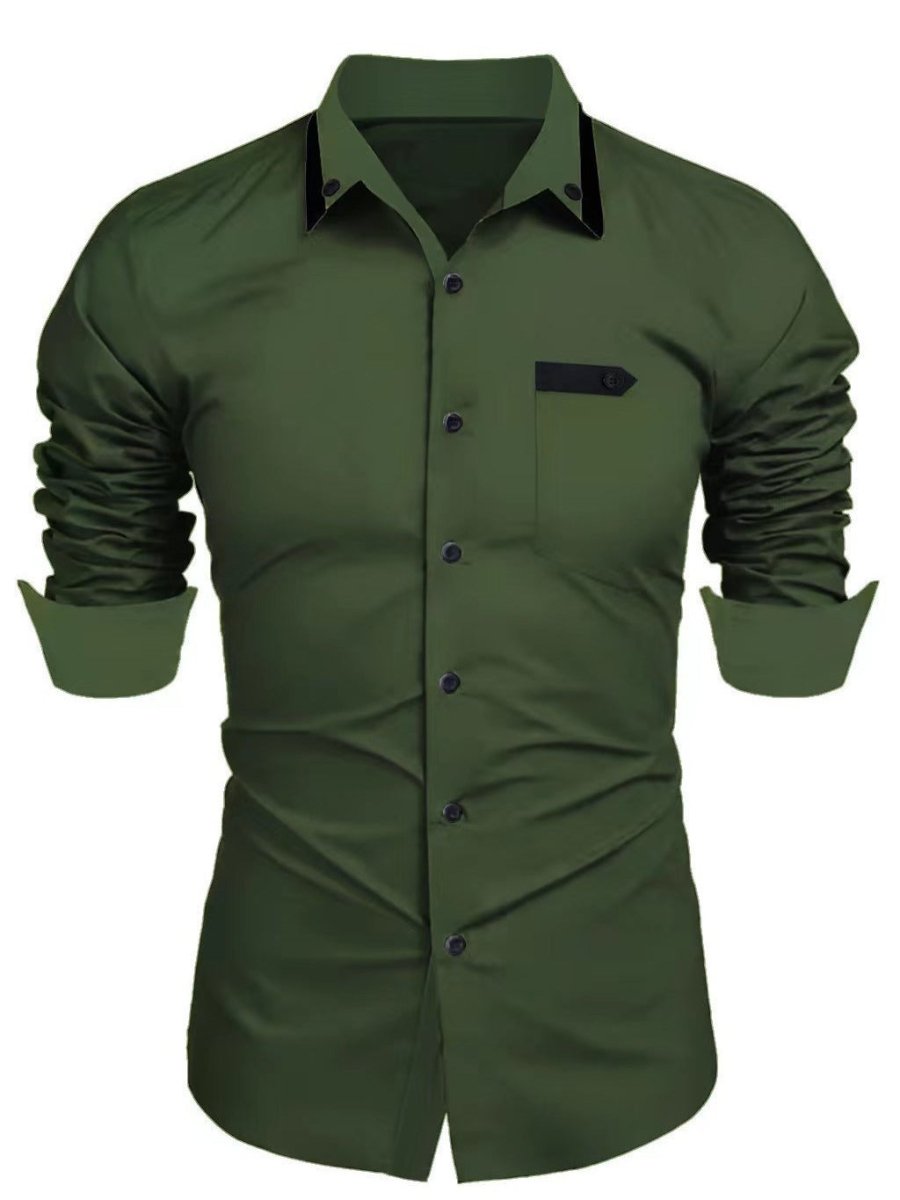 Men's Collared Button - up Shirt - Lunacy Deals & Designs