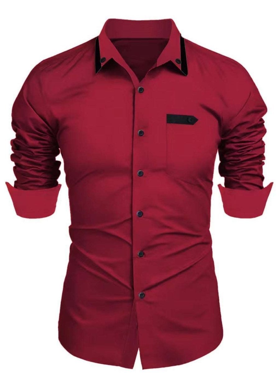 Men's Collared Button - up Shirt - Lunacy Deals & Designs