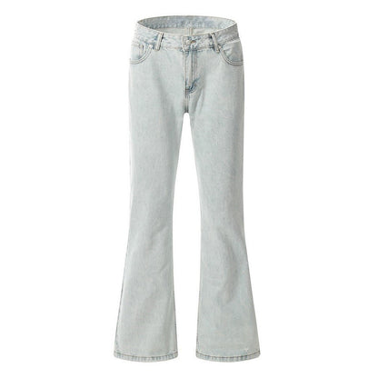 Men's Flared Faded Blue Jeans - Lunacy Deals & Designs