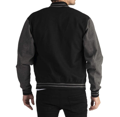 Men's Fleece Snap Button Varsity Jacket - Lunacy Deals & Designs