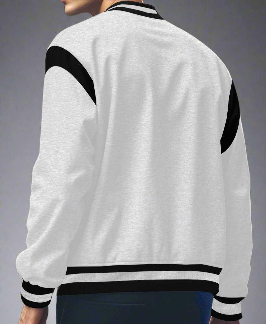 Men's Lightweight Snap Button Varsity Jacket - Lunacy Deals & Designs