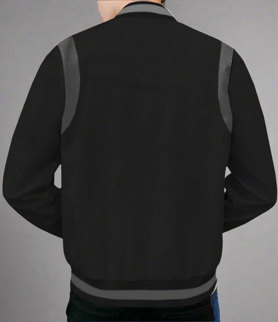 Men's Lightweight Snap Button Varsity Jacket - Lunacy Deals & Designs