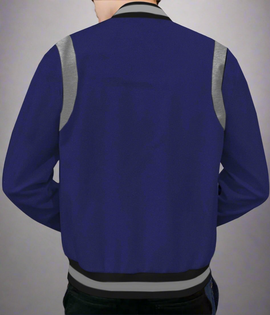 Men's Lightweight Snap Button Varsity Jacket - Lunacy Deals & Designs