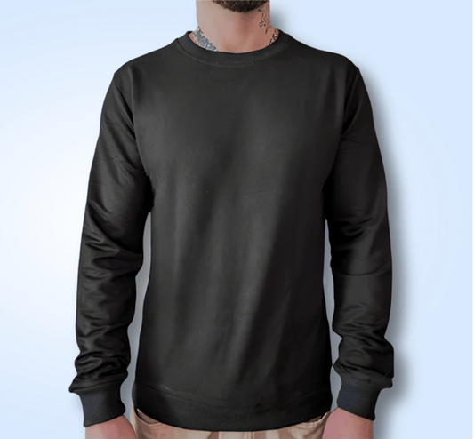 Men's Simple Crew Neck Long Sleeve Shirt - Lunacy Deals & Designs