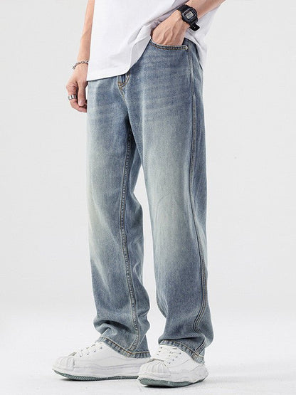 Men's Straight Leg Loose Fit Jeans - Lunacy Deals & Designs