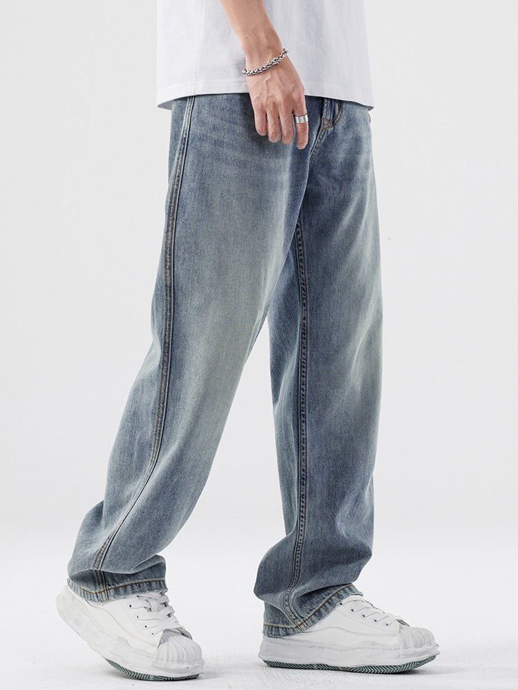 Men's Straight Leg Loose Fit Jeans - Lunacy Deals & Designs