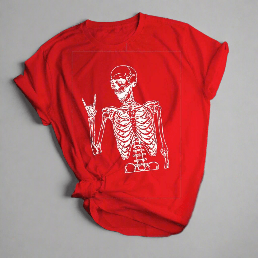 Metal Skeleton Graphic T-Shirt - Lunacy Deals & Designs