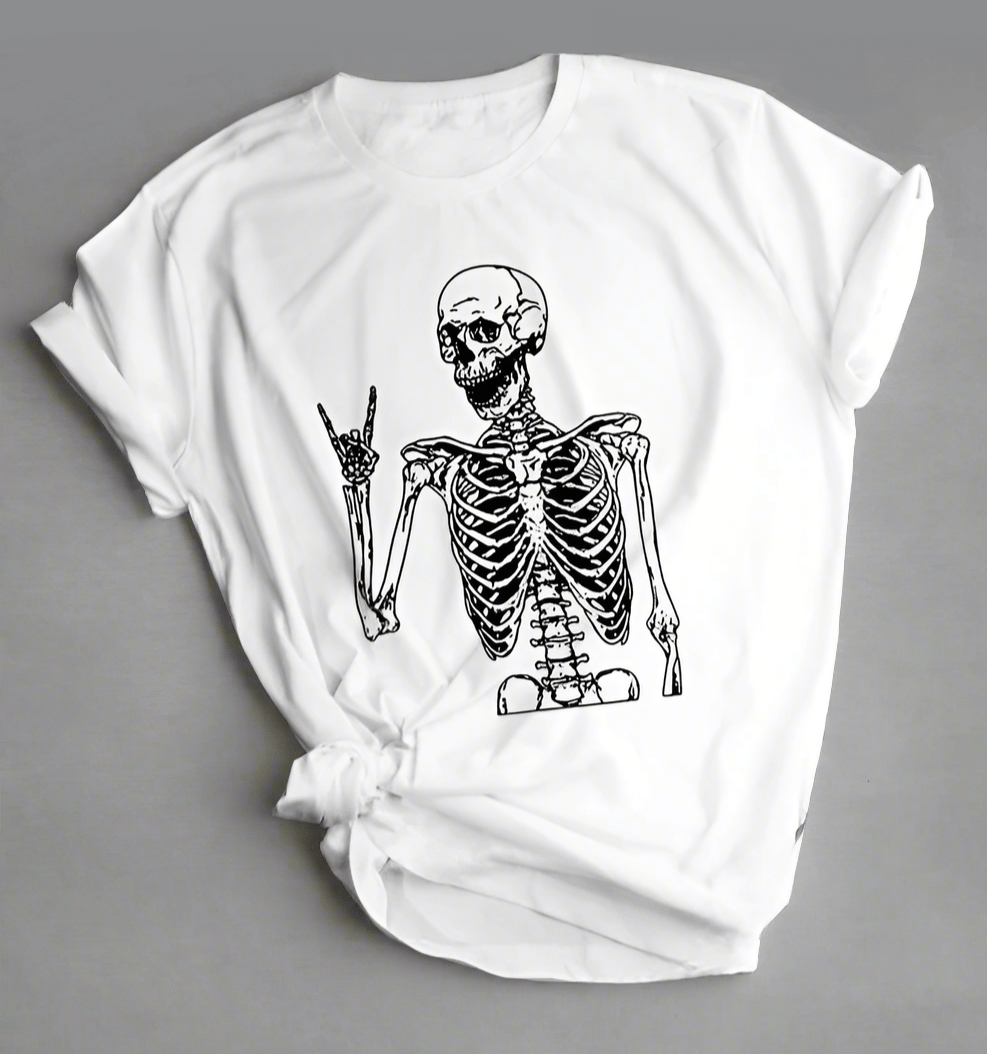 Metal Skeleton Graphic T-Shirt - Lunacy Deals & Designs