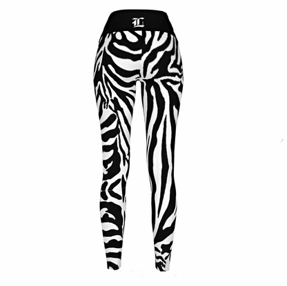 Women's Striped Savanna High Waist Stretchy Leggings