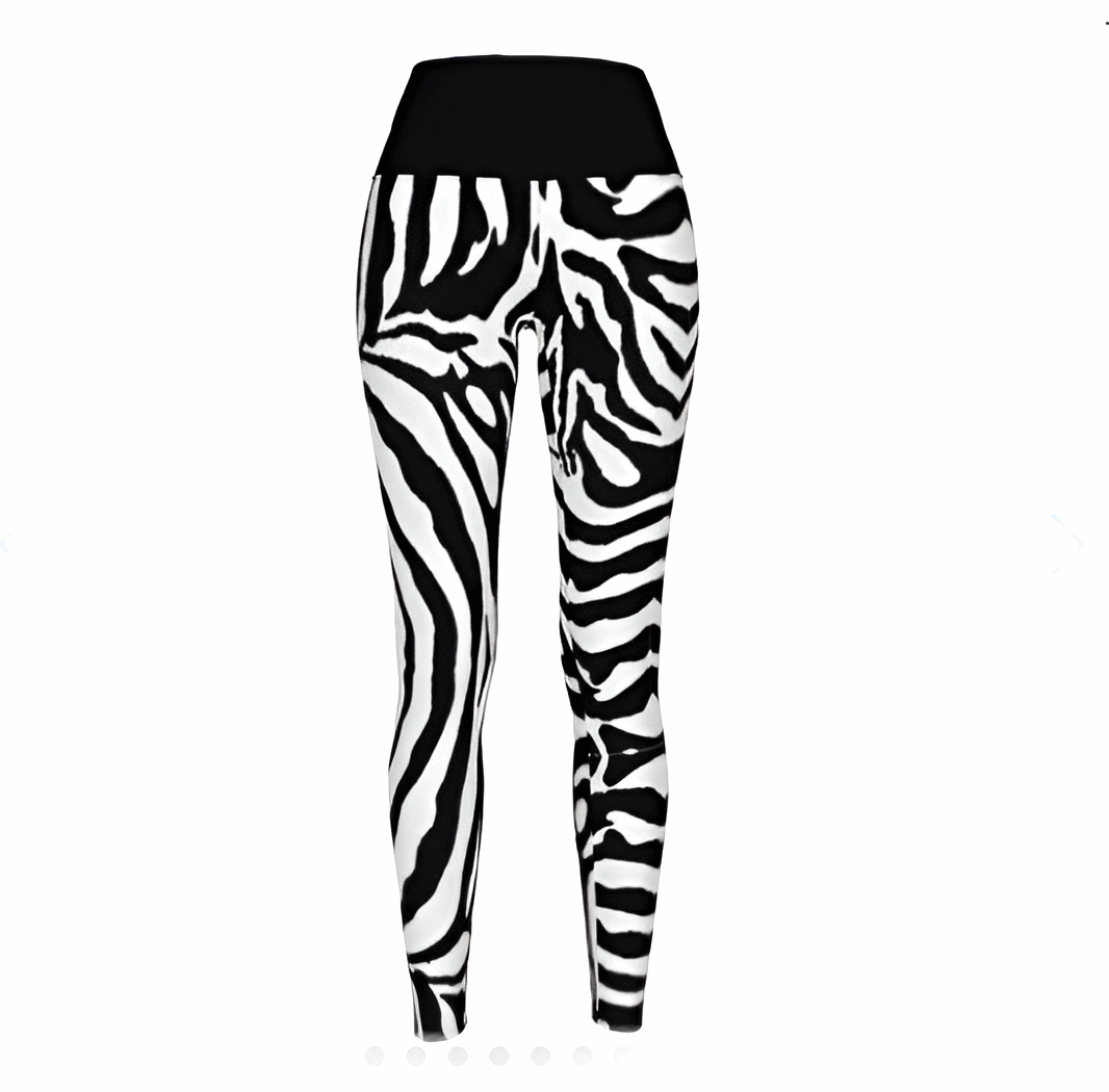 Women's Striped Savanna High Waist Stretchy Leggings