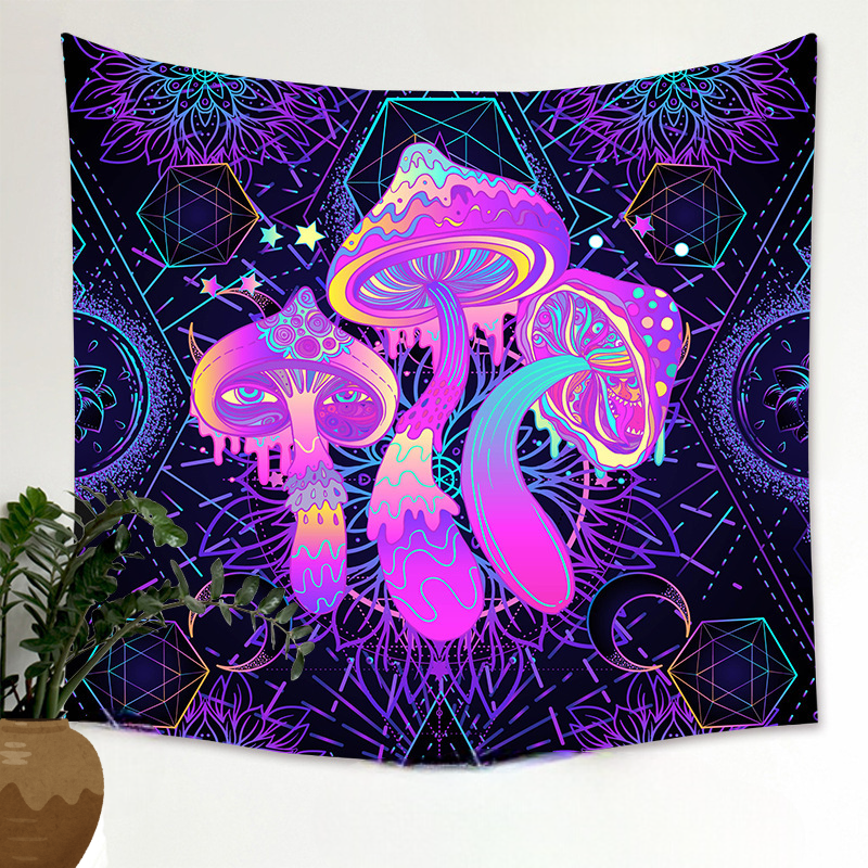 Psychedelic Mushrooms Wall Tapestry - Lunacy Deals & Designs