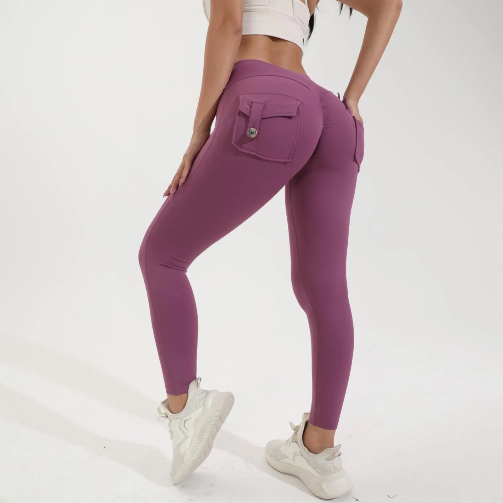 Stretchy Leggings with Back Pockets Lunacy Deals & Designs