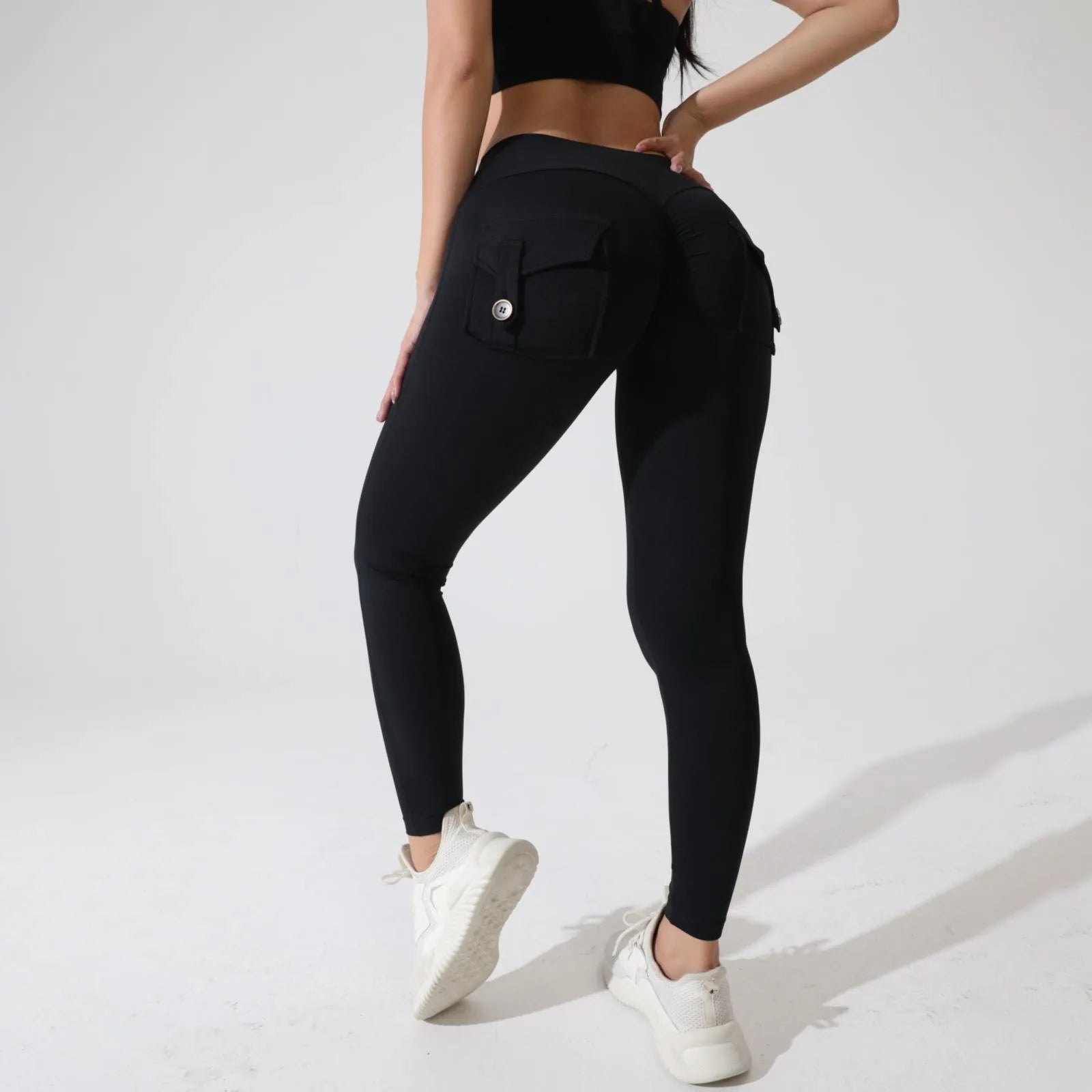 Stretchy Leggings with Back Pockets Lunacy Deals & Designs